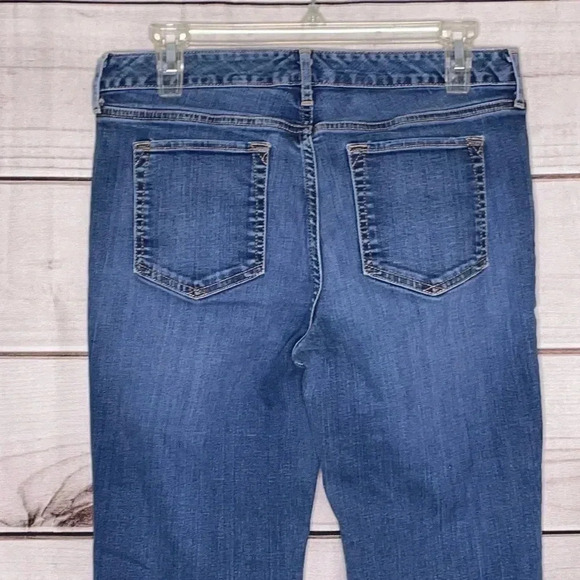 Eddie Bauer Truly Jeans Size 8 Short Blue Denim Straight Bootcut - Picture 5 of 10